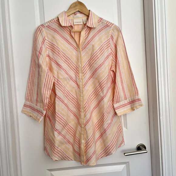 Chico’s 100% Linen Womens - Picture 1 of 12